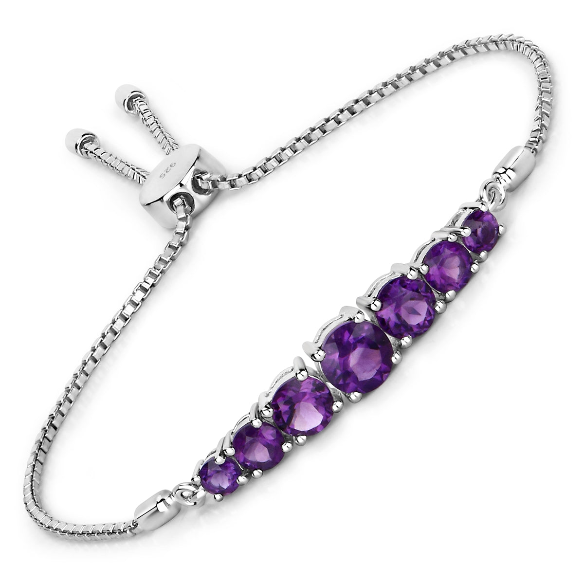 Armband Sterling Silber Amethyst