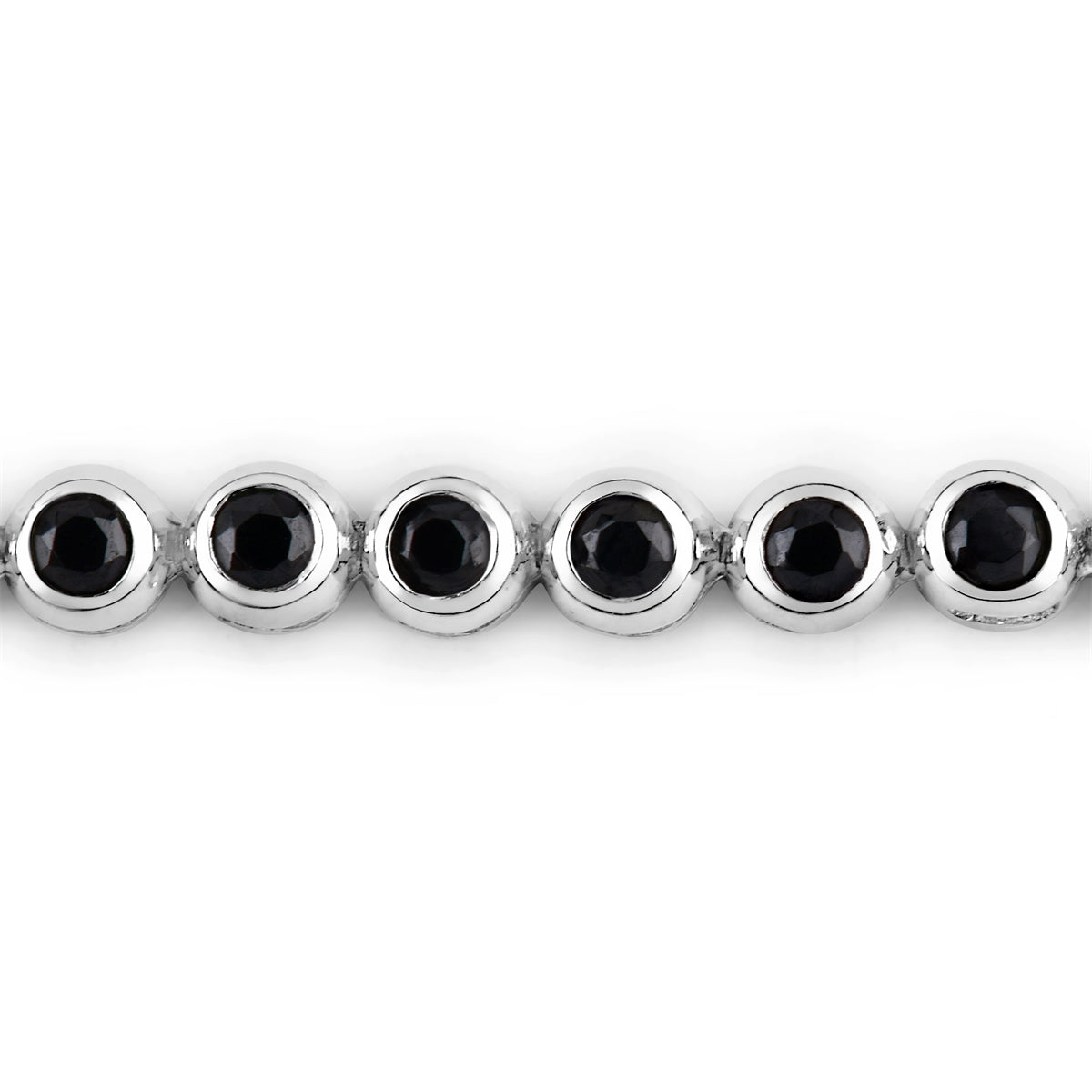 Armband Sterling Silber Spinell schwarz