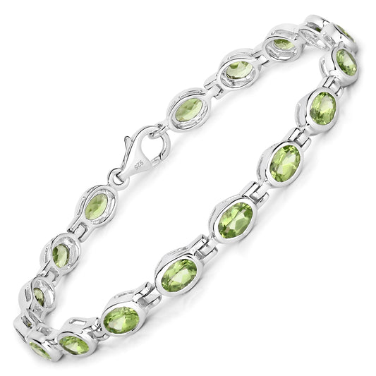 Armband Sterling Silber Peridot grün