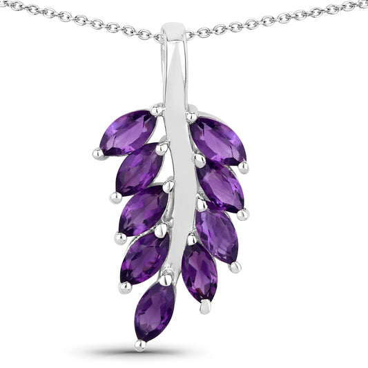 Kette mit Anhänger Sterling Silber Amethyst