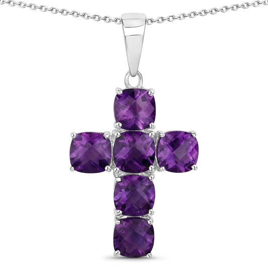 Kette mit Anhänger Sterling Silber Amethyst