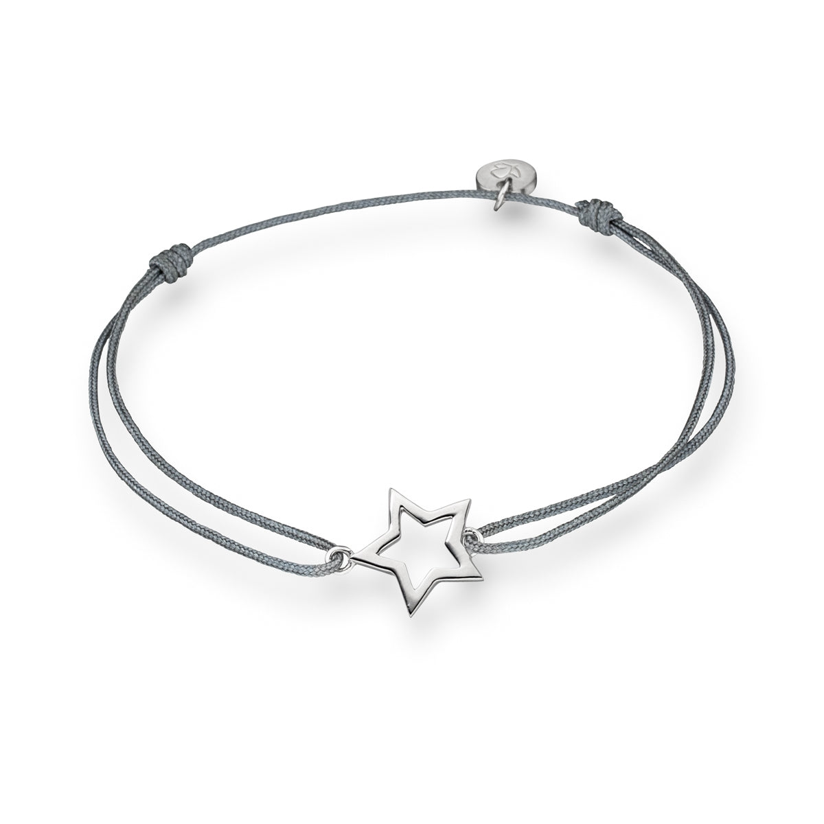 Armband Sterling Silber Textil (grau)