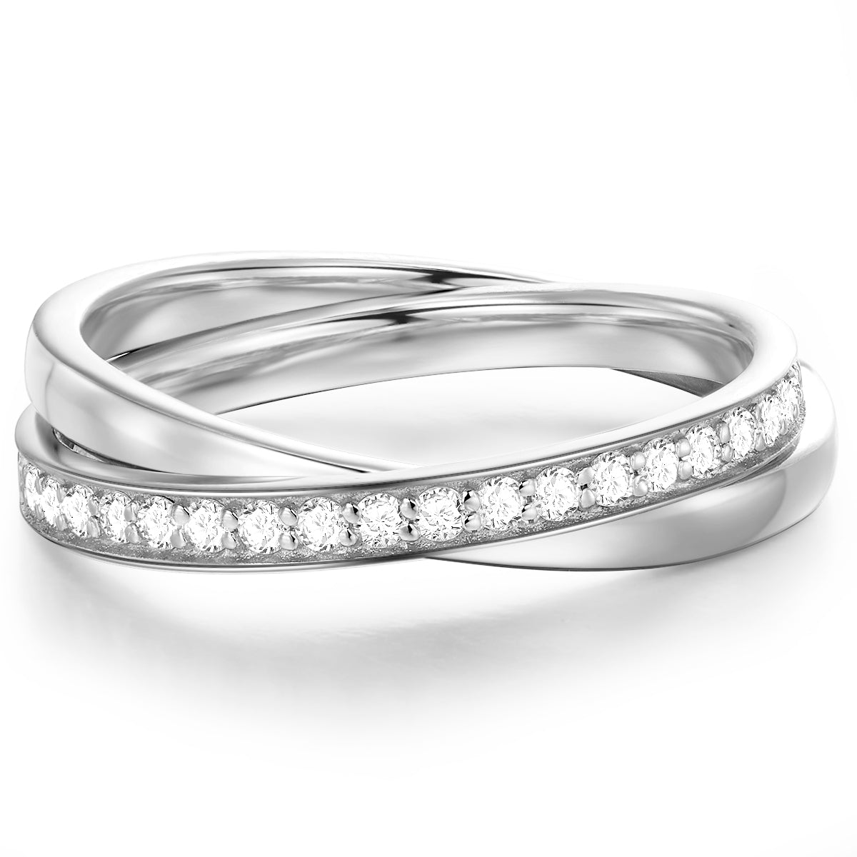 Ring Sterling Silber Zirkonia weiß