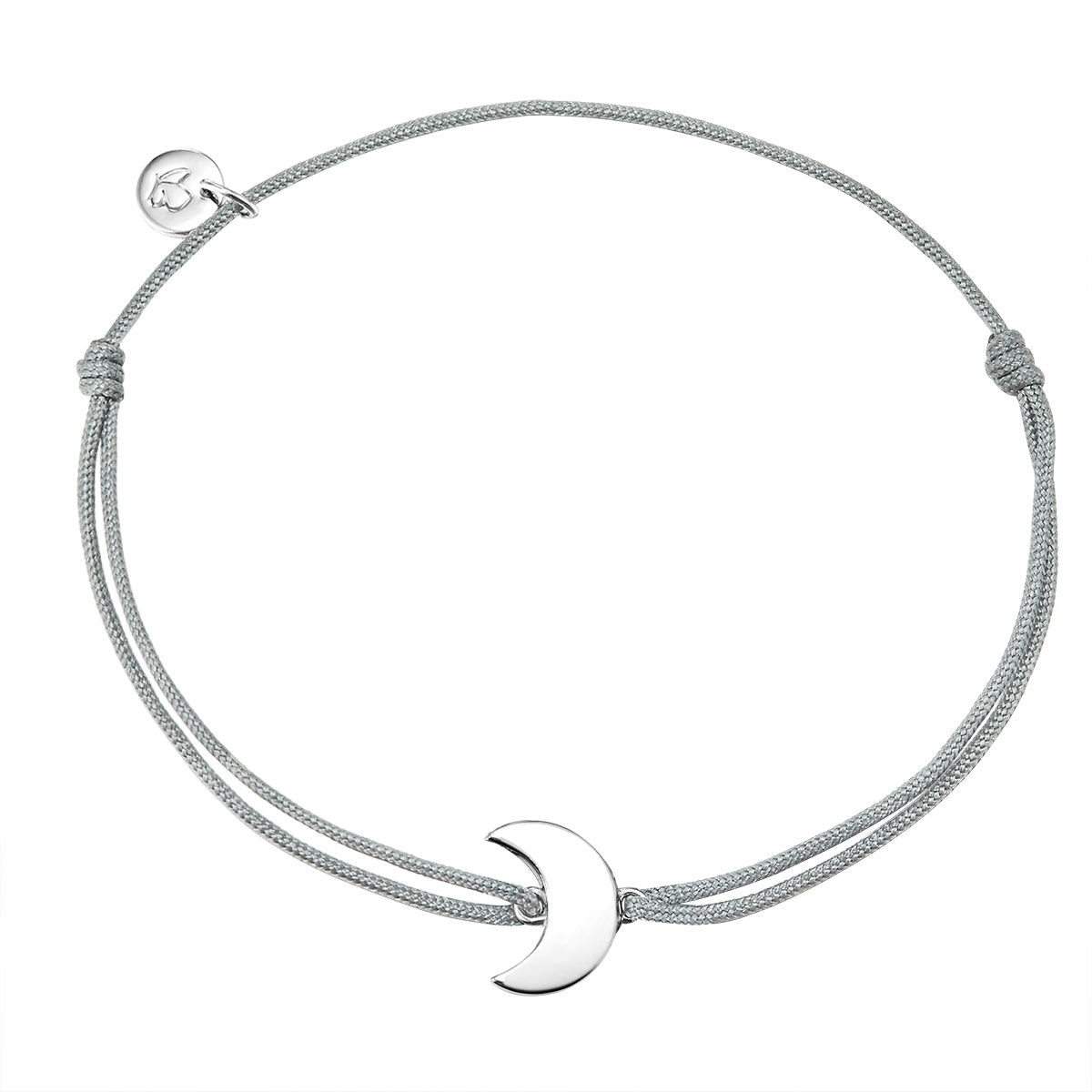 Armband Sterling Silber Textil (grau)