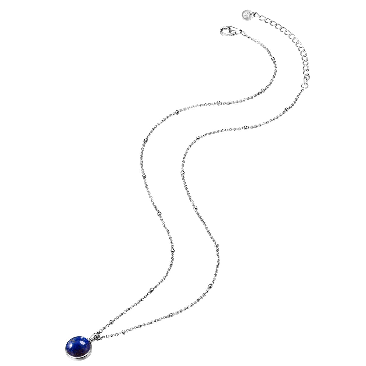 Kette mit Anhänger Sterling Silber Lapislazuli (synth.)