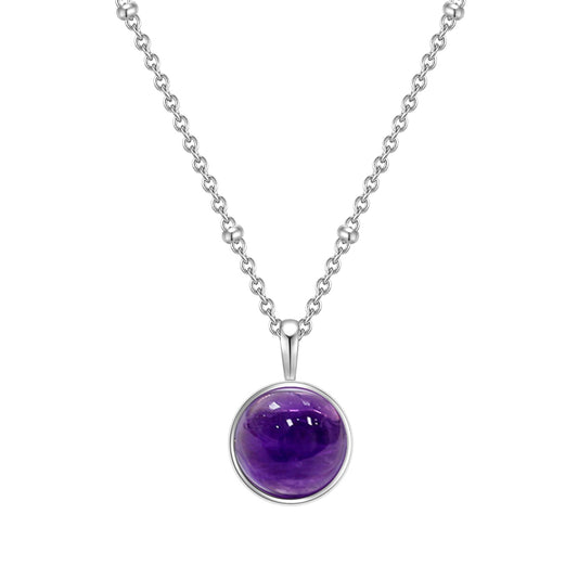 Kette mit Anhänger Sterling Silber Amethyst