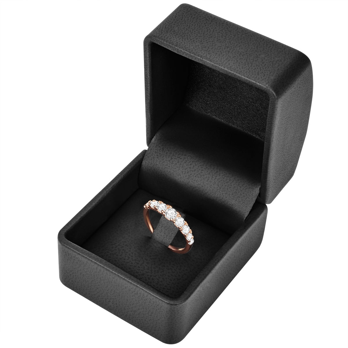 Ring Sterling Silber roségold Zirkonia weiß