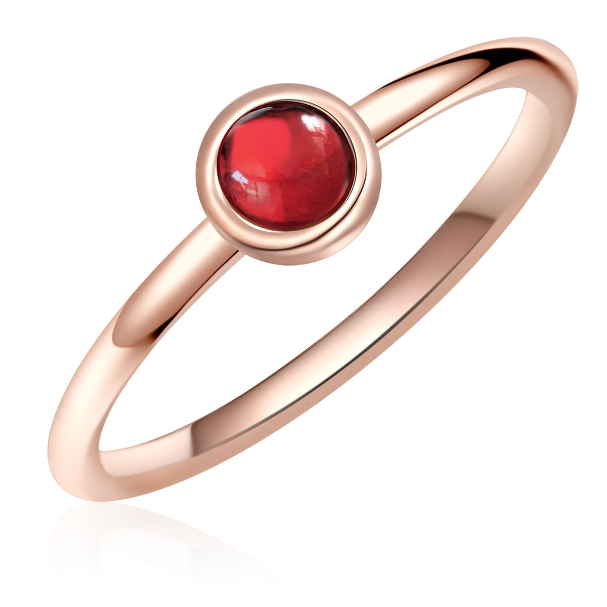 Ring Sterling Silber roségold Granat