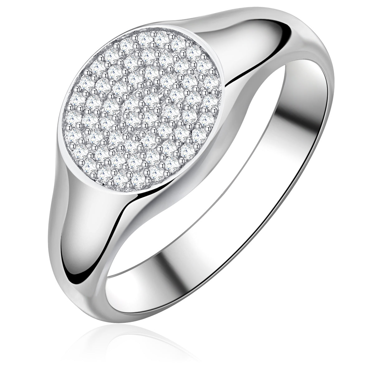 Ring Sterling Silber Zirkonia weiß