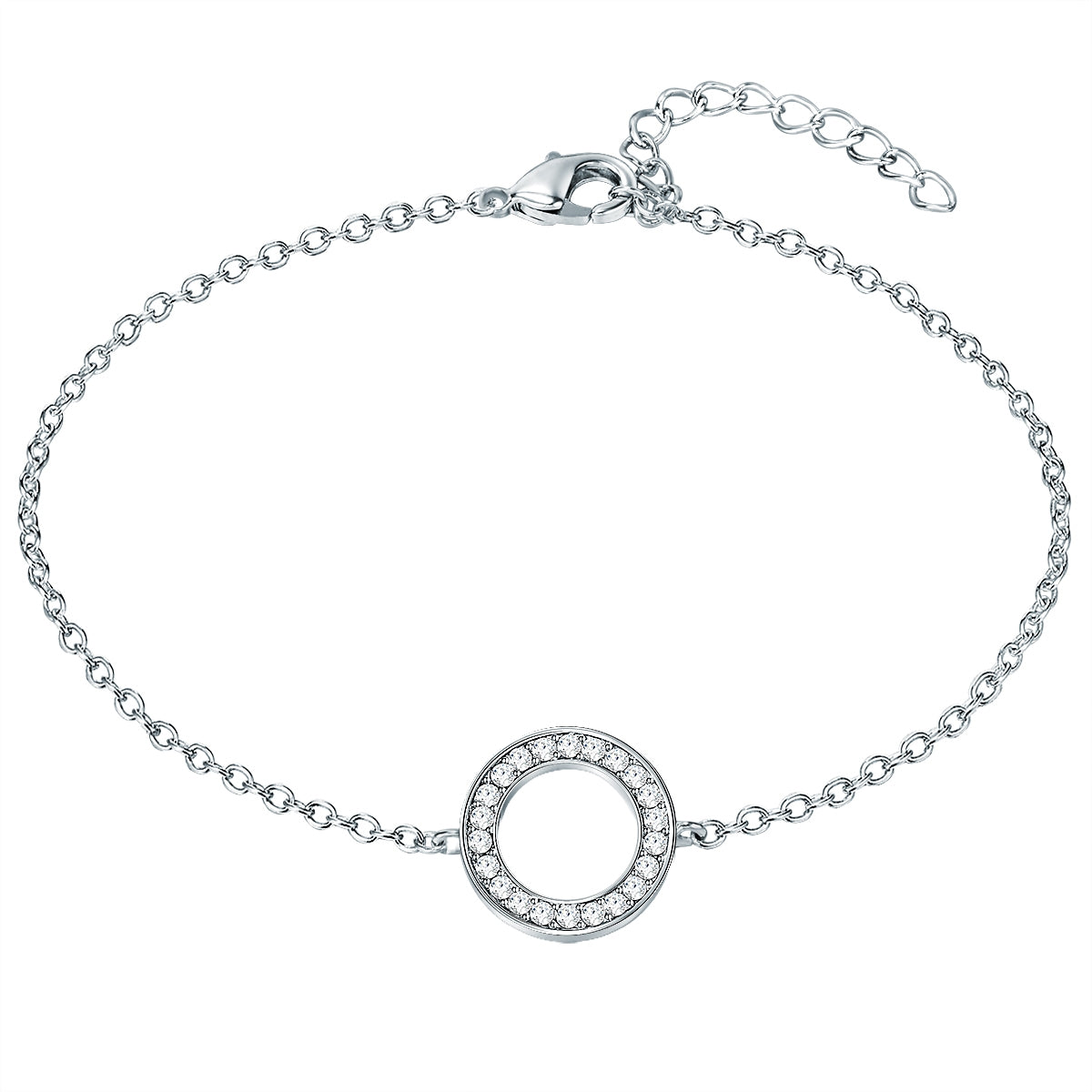 Armband Sterling Silber verziert mit Kristallen von Swarovski® weiß