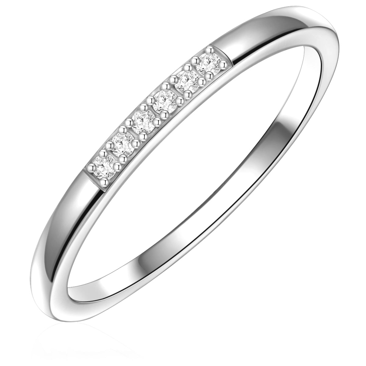 Ring Sterling Silber Zirkonia weiß