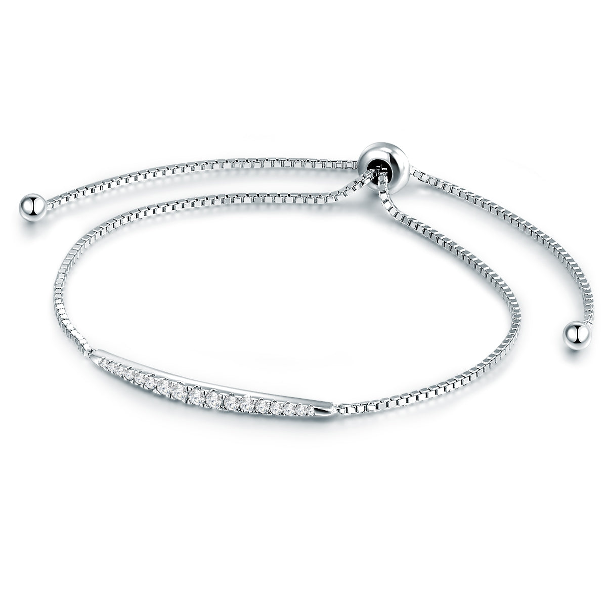 Armband Sterling Silber Zirkonia weiß