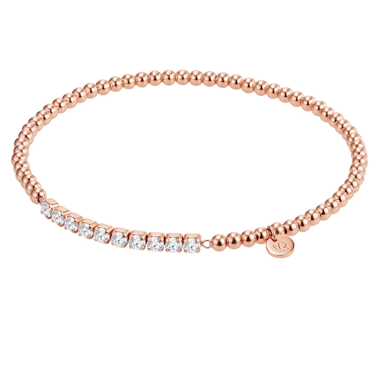 Armband Sterling Silber roségold Zirkonia weiß