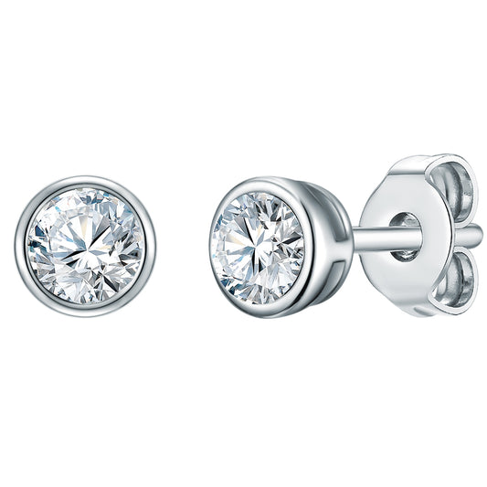 Ohrstecker Sterling Silber Lab Grown Diamond weiß