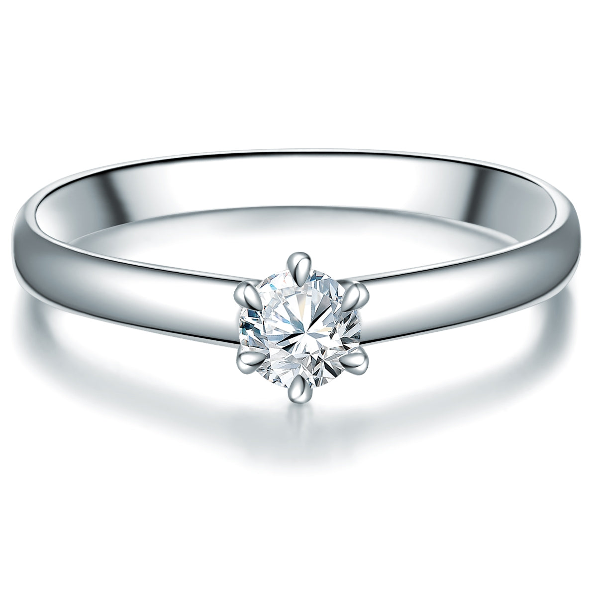 Ring Sterling Silber Lab Grown Diamond weiß