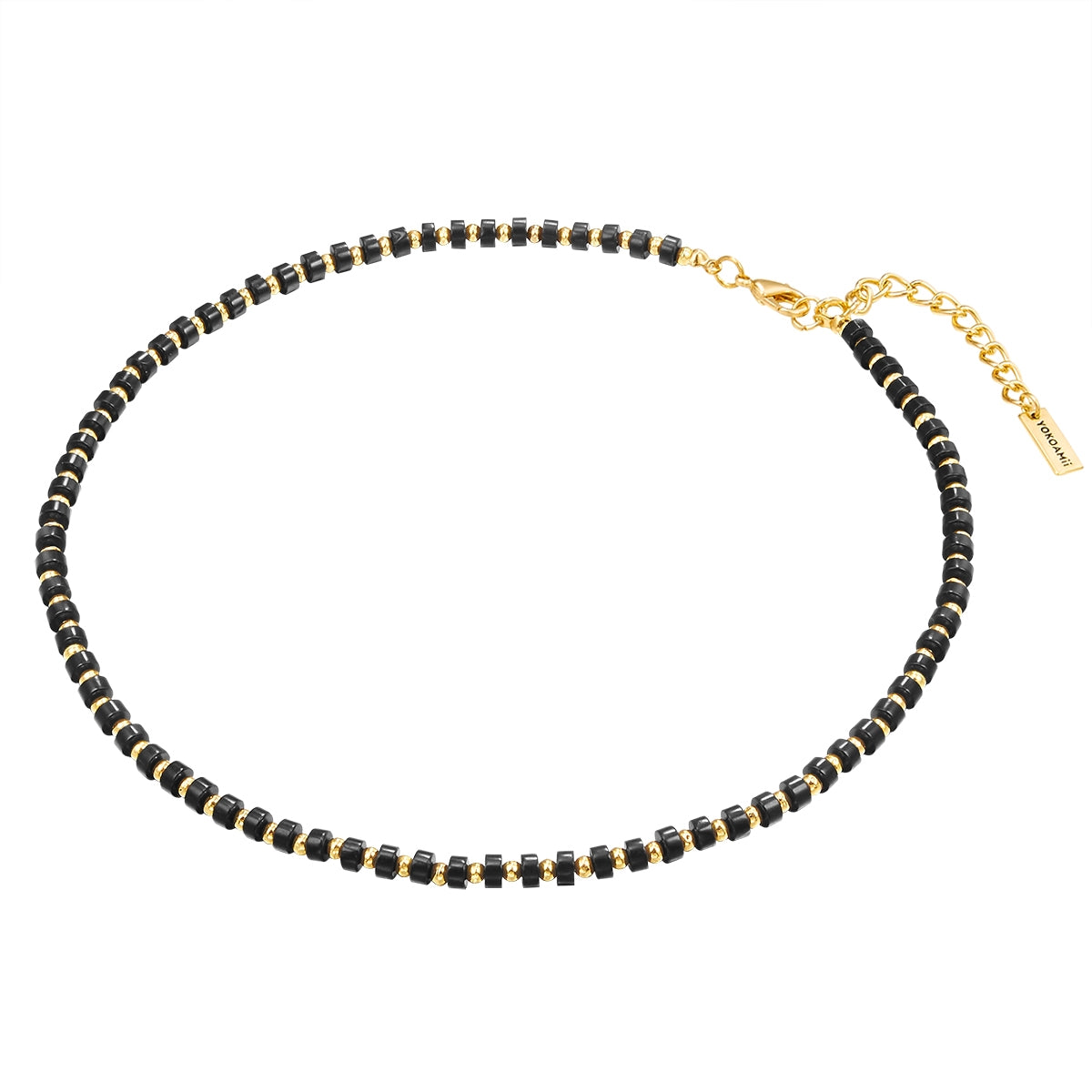 Kette gelbgold schwarz