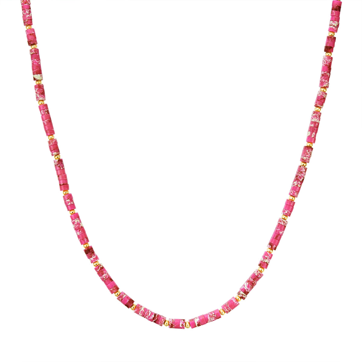 Kette gelbgold rosa