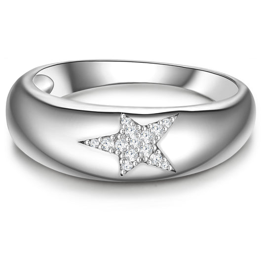 Ring Sterling Silber Zirkonia weiß