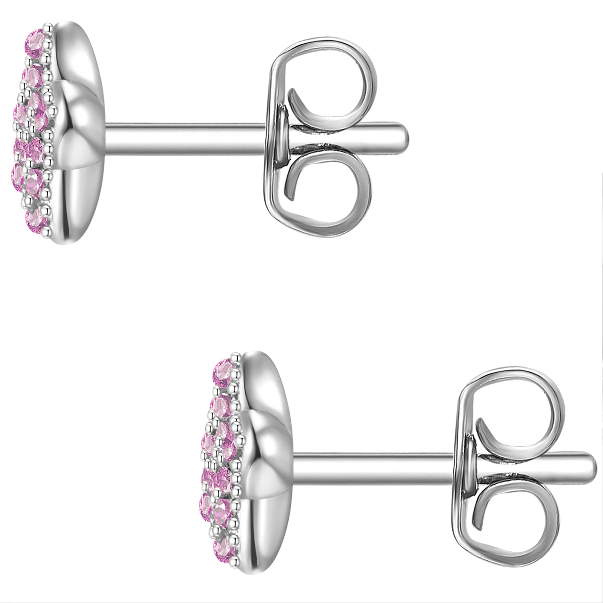 Ohrstecker Sterling Silber Zirkonia rosa