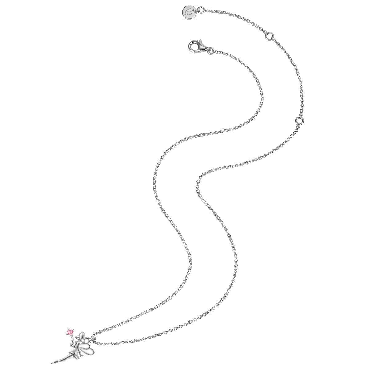 Kette mit Anhänger Sterling Silber Zirkonia rosa