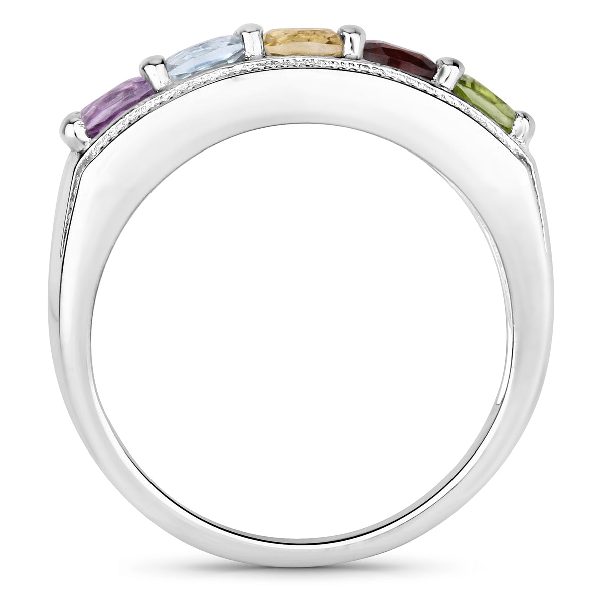 Ring Sterling Silber Edelsteine multicolor