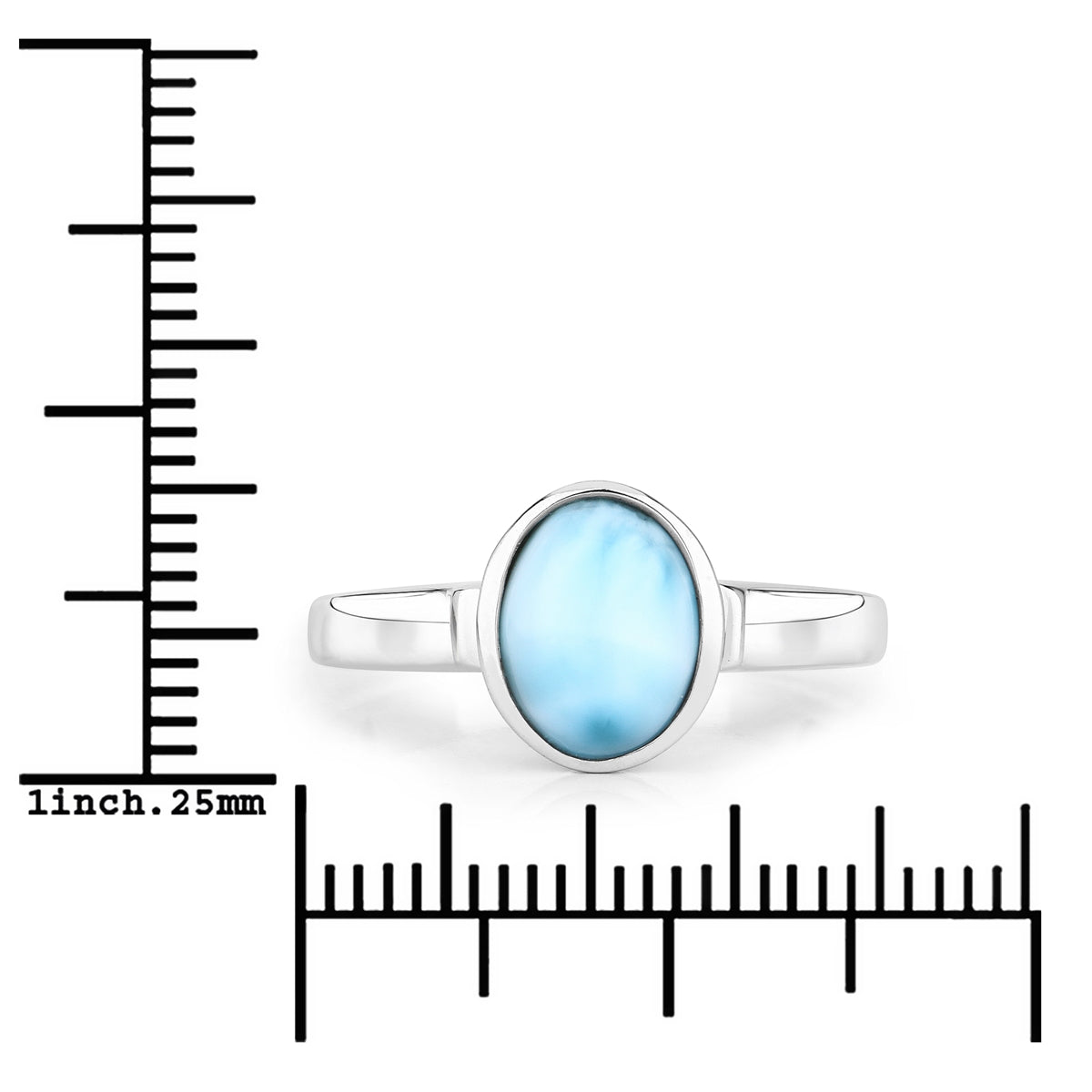 Ring Sterling Silber Larimar türkis