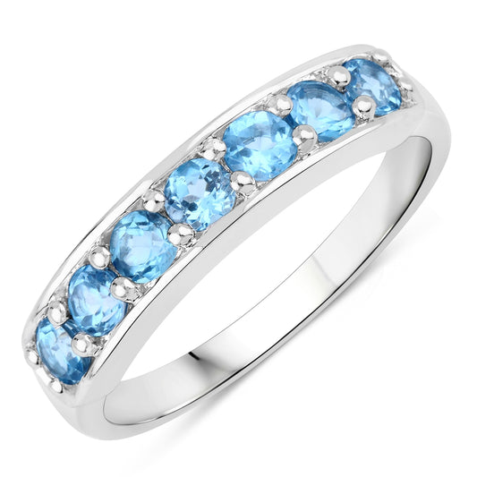 Ring Sterling Silber Blautopas