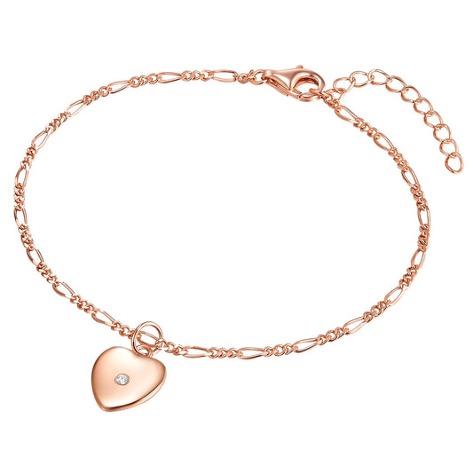 Armband Sterling Silber roségold Diamant weiß