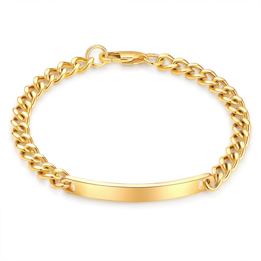 Armband Edelstahl gelbgold