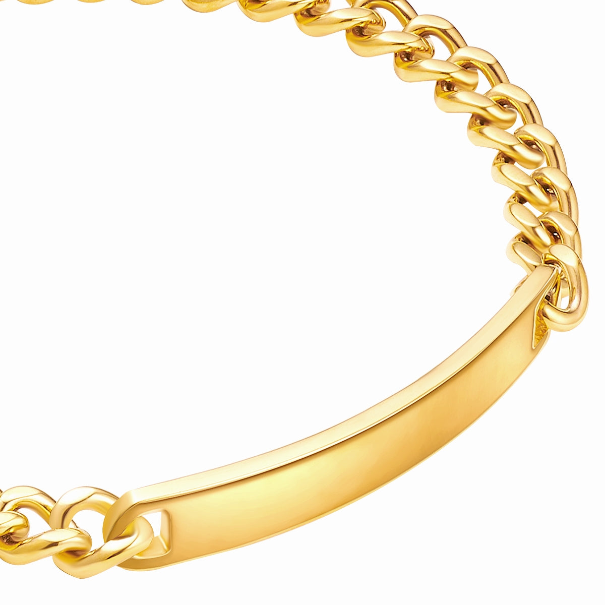 Armband Edelstahl gelbgold