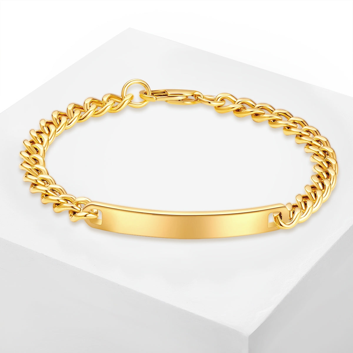 Armband Edelstahl gelbgold