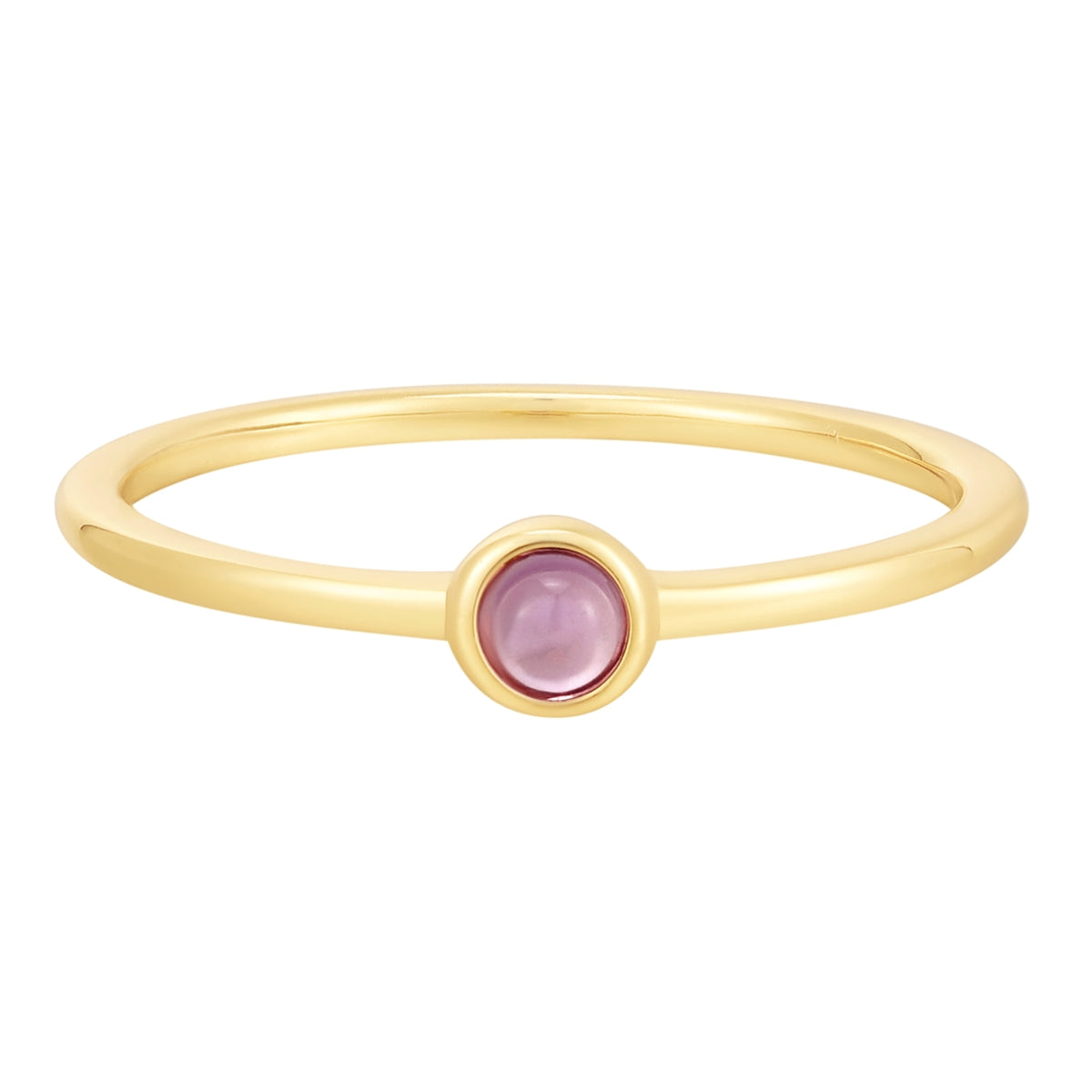 Ring Sterling Silber gelbgold Amethyst