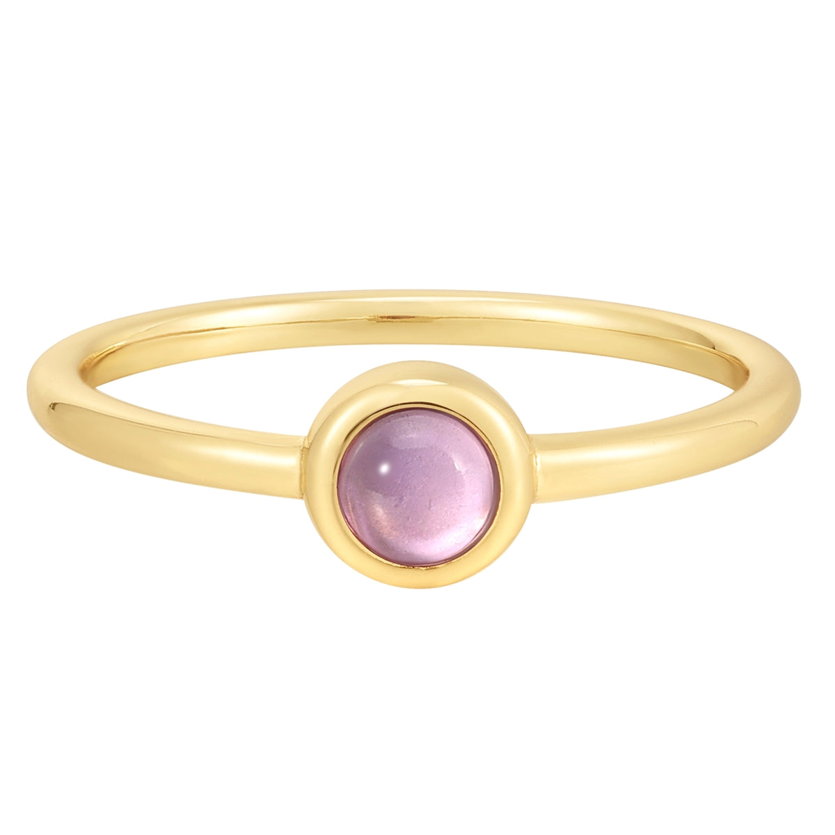 Ring Sterling Silber gelbgold Amethyst