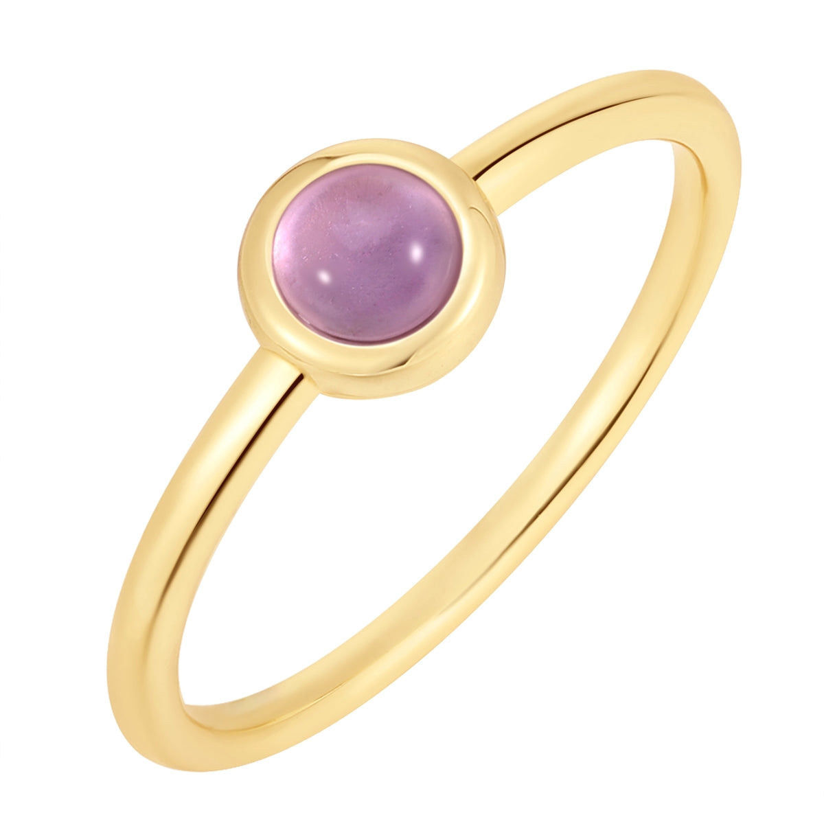 Ring Sterling Silber gelbgold Amethyst