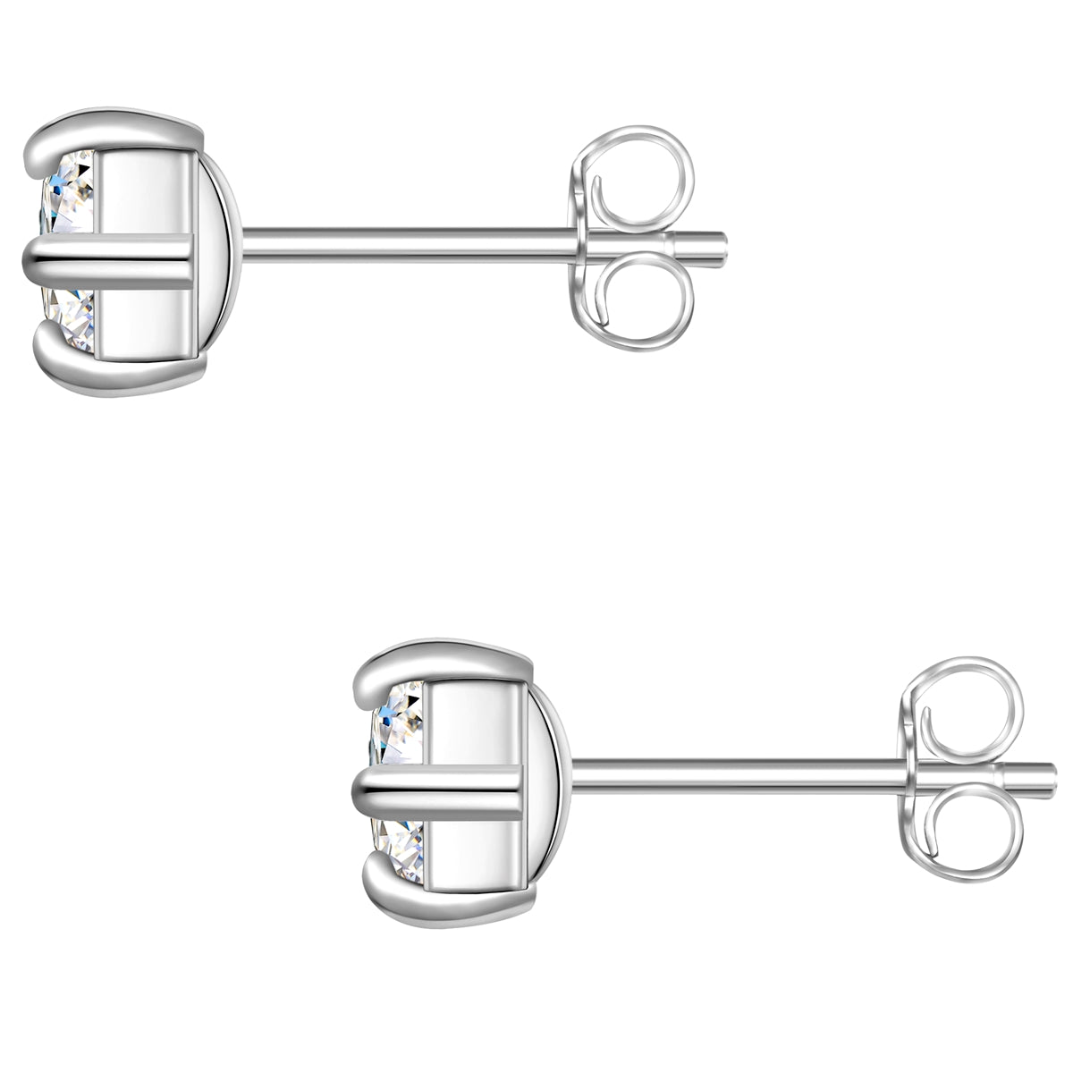 Ohrstecker Sterling Silber Zirkonia weiß